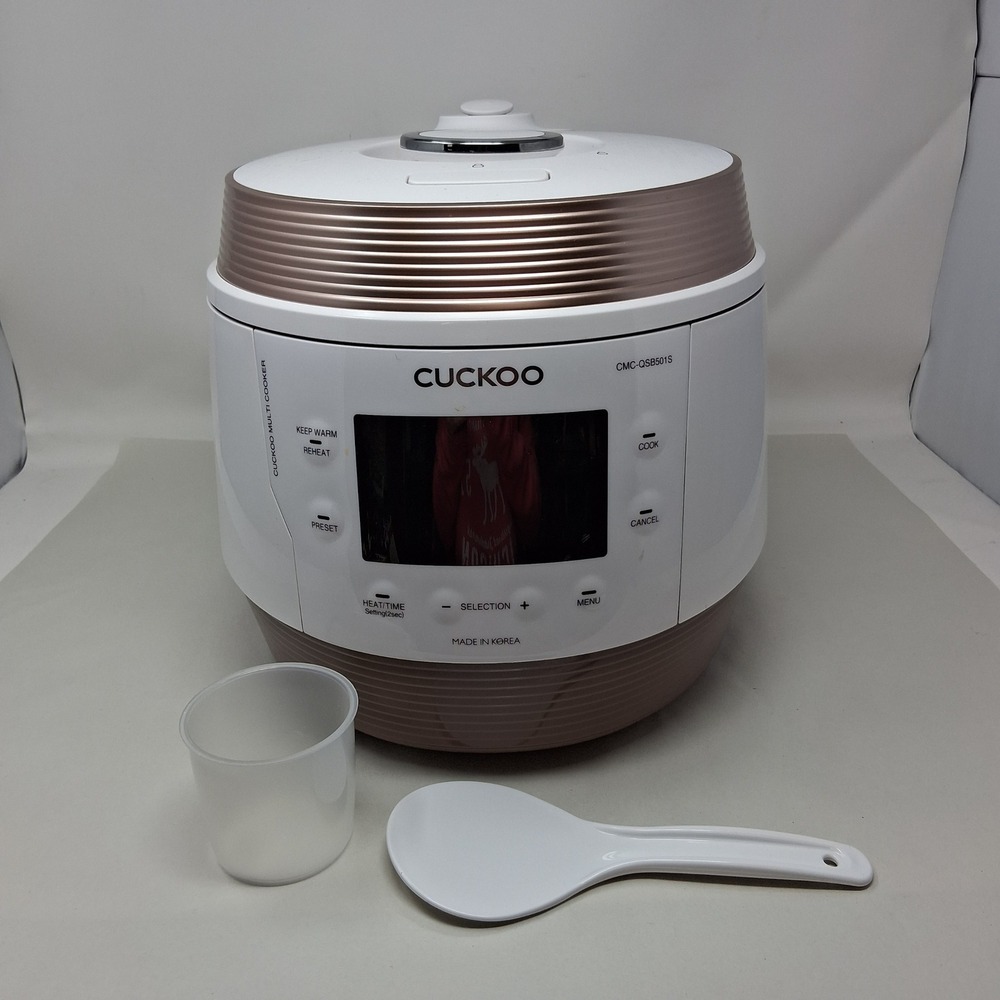 Cuckoo CMC-QSB501S Electric Multi Pressure Cooker White Rose Gold 5qt Korea